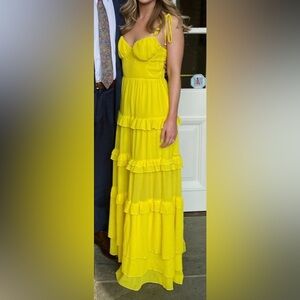 Tularosa Vibrant Yellow Dress